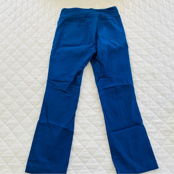 J. McLaughlin Pull-On Slim Straight Silhouette Ivy Pant in Indi Blue - Picture 4 of 8